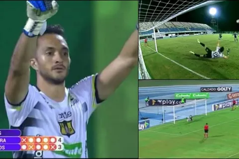 Ricardo Jerez atajó dos penales y le dio la clasificación al Alianza Petrolera contra Millonarios