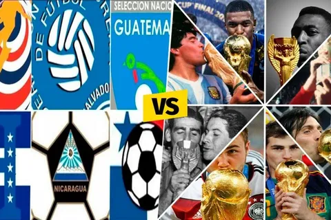 El historial de Centroamérica contra los campeones del mundo