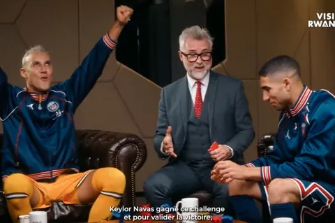 El divertido reto del PSG que Keylor Navas le ganó a Achraf Hakimi [Video]