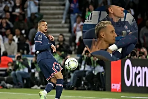 La reacción de Keylor Navas tras un fallo increíble de Kylian Mbappé ante el Marsella [VIDEO]