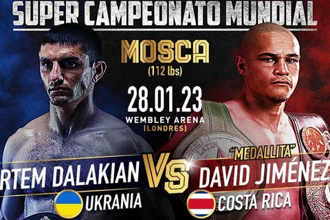 David Medallita Jiménez vs. Artem Dalakian: cuándo, a qué hora y por qué canal de TV y streaming ver hoy la pelea EN VIVO en Costa Rica