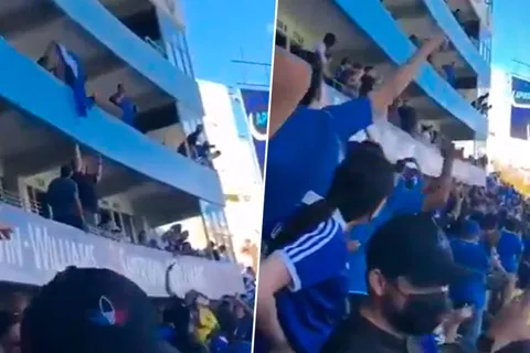 ¡Vergüenza en Cuscatlán! Aficionados de El Salvador roban bandera de Honduras [VIDEO]