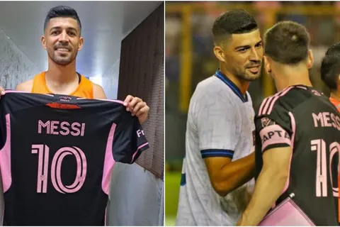 Así le pidió Nelson Bonilla la camiseta a Lionel Messi en El Salvador vs Inter Miami