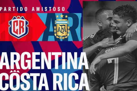 Costa Rica jugará contra Argentina en Estados Unidos. (Foto: Fedefútbol)