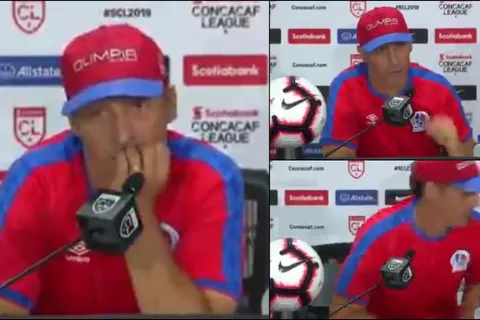 Pedro Troglio abandonó conferencia de prensa molesto, tras una pregunta de periodista tico