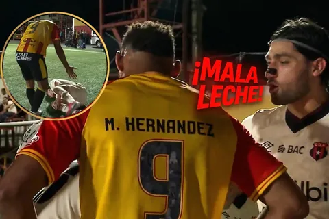 Marcel Hernández acusado de "mala leche" por Aarón Salazar: el video inédito de la lesión de Van der Putten en Alajuelense