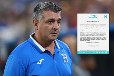OFICIAL: Honduras despidió a Diego Vázquez y dio indicios sobre el nuevo DT.