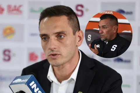 Sergio Gila y José Giacone en Saprissa.