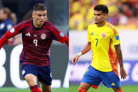 seleccion costa rica-seleccion colombia-manfred ugalde-luis diaz