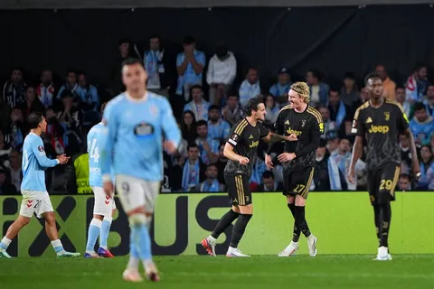 Juventus remontó al Celta con un gol agónico de Kolo Muani y ganó 2-1 en la Europa League