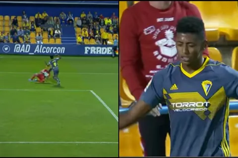 Anthony Lozano salió expulsado y Cádiz perdió el liderato