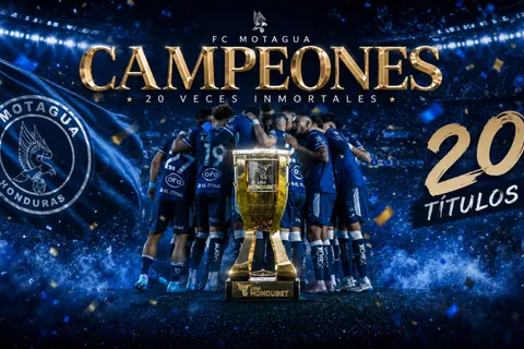 Motagua se corona en el Clausura 2026: así quedó el listado de campeones en Honduras tras la 20 del Ciclón Azul