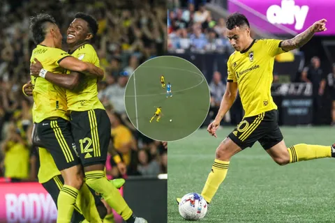 Columbus Crew del tico Luis Díaz revoluciona la MLS con gol de tiro libre desde mitad de cancha [VIDEO]