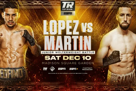 Teófimo López vs. Sandor Martin: cuándo, a qué hora y por qué canal de TV y streaming ver hoy la pelea EN VIVO en Centroamérica