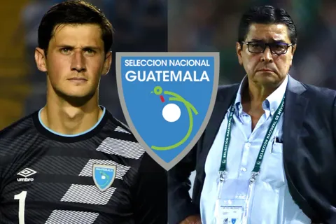 Nicholas Hagen y Luis Fernando Tena en la Selección de Guatemala.