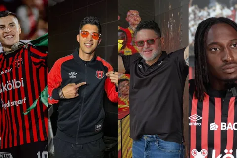 Alajuelense HOY, 6 de julio: Ángel Zaldívar, Ronaldo Cisneros, Yeison Molina, Roan Wilson y Jafet Soto a la vista