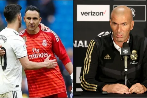 Zidane, sorprendido con Keylor Navas