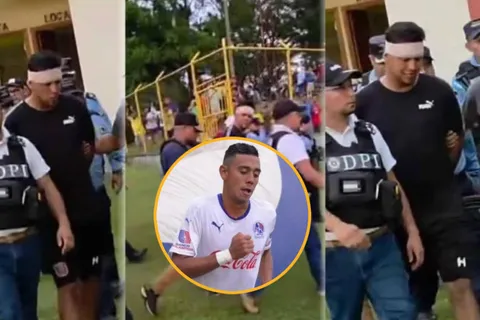 Escándalo en Honduras: ex jugador de Olimpia y Real España es arrestado en pleno partido