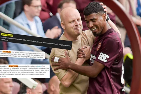 "Masterclass": medios de Escocia se rinden ante Gerald Taylor tras su debut en el Hearts