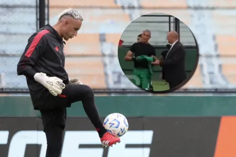 Keylor Navas fue filmado después del partido.