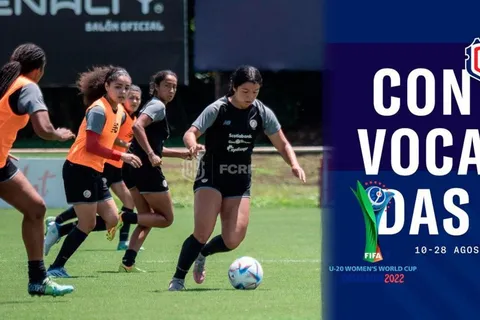 Convocatoria de La Sele para el Mundial Femenino Sub-20 de Costa Rica 2022