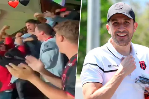 ¡Desahogo total! La efusiva reacción de Agustín Lleida ante agónico triunfo de Alajuelense (VIDEO)