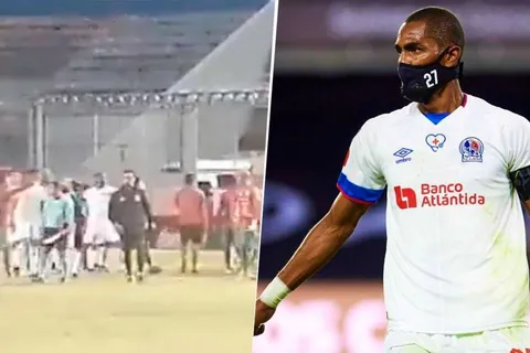 Jerry Bengtson le da un botellazo a un jugador de Marathón [VIDEO]