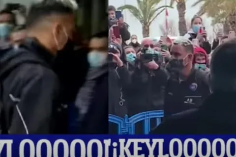 ¡Locura! Así fue el recibimiento a Keylor Navas tras la llegada del PSG a Barcelona [VIDEO]