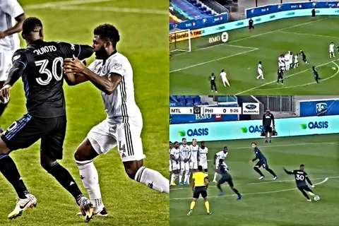 Romell Quioto marcó un golazo en la MLS y luego fue expulsado por agredir a un rival