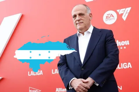 Javier Tebas sorprende a la Liga Nacional y revelan la razón de su sorpresiva visita a Honduras