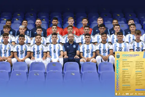 Mundial Sub20: Convocatoria de Argentina para enfrentar a Guatemala en el Mundial