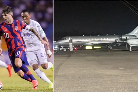 Pulisic se fue de Honduras en un avión lujoso