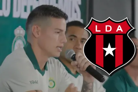 James Rodríguez le apuntó a Alajuelense.