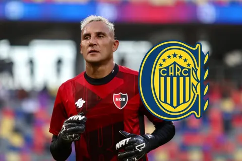 Keylor Navas con la camiseta de Newell's.