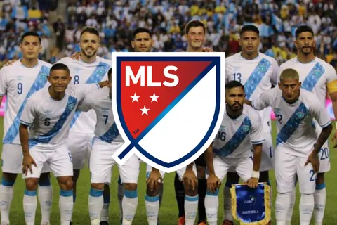 Selección de Guatemala y el logo de la MLS.