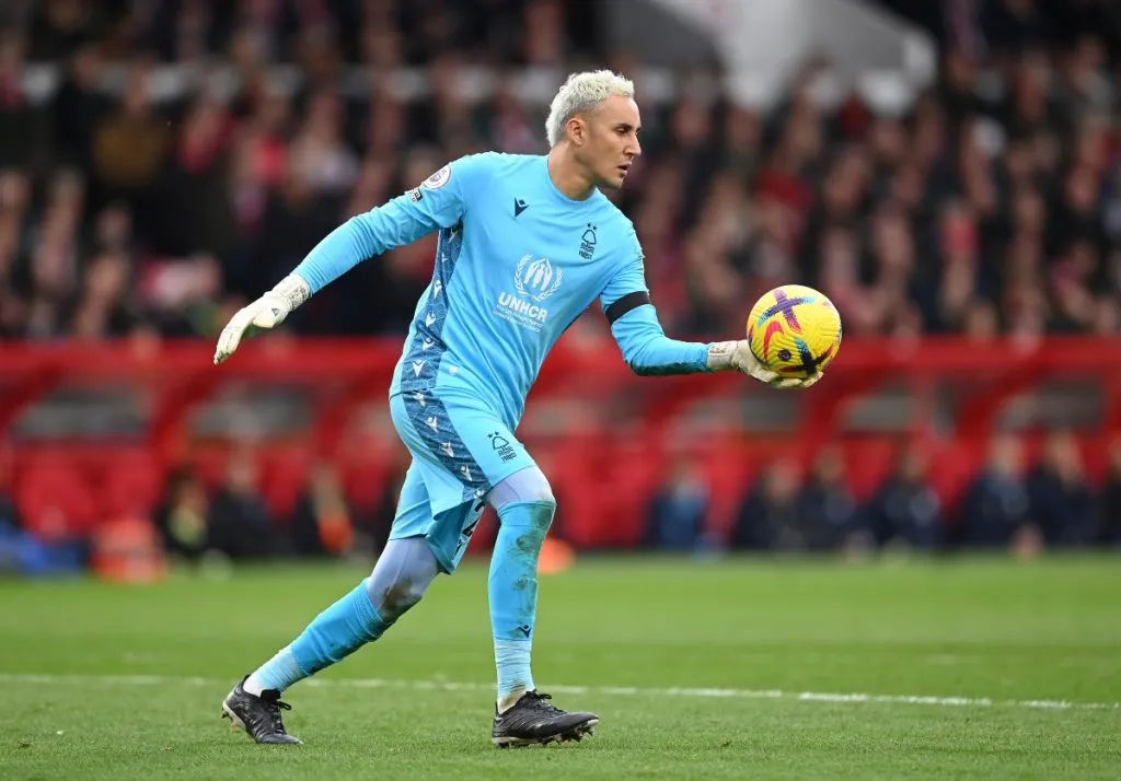 Keylor Navas con el Nottingham Forest en la Premier League