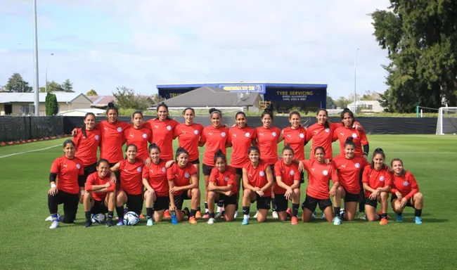 La selección de Paraguay, rival de Panamá por un lugar en el Mundial 2023 (Foto: Twitter/@Albirroja)