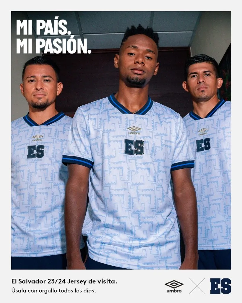 Camiseta suplente de la Selección de El Salvador para la temporada 2023-24 (Foto: Fesfut)
