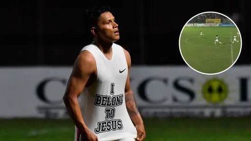 Brayan Moya anota impactante gol de mitad de cancha en triunfo del Olimpia (Foto: Brayan Moya)