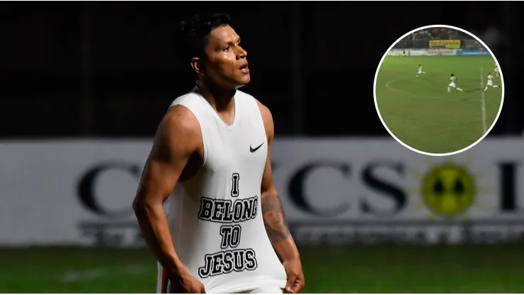 Brayan Moya anota impactante gol de mitad de cancha en triunfo del Olimpia (Foto: Brayan Moya)
