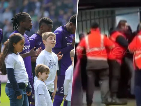 Fanáticos del Anderlecht de Murillo asaltaron la sala de prensa [VIDEO]