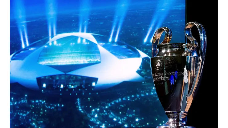 NYON, SWITZERLAND - JUNE 24: The UEFA Champions League trophy is displayed in the draw room ahead to the UEFA CChampions League Q1 and Q2 qualifying rounds draw at the UEFA headquarters on June 24, 2013 in Nyon, Switzerland. (Photo by Harold Cunningham/Getty Images)