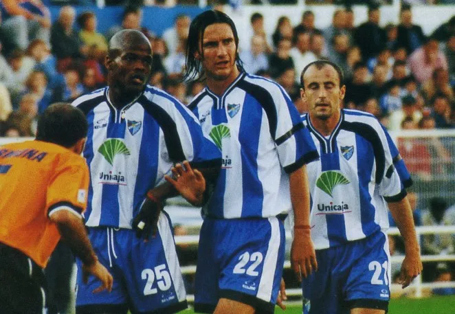 Julio Dely en su etapa con el málaga (Málaga)