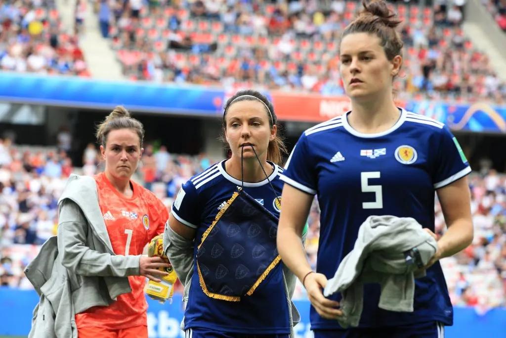 Jennifer Beattie (#5) es una de las mejores jugadoras del conjunto escocés (Getty)