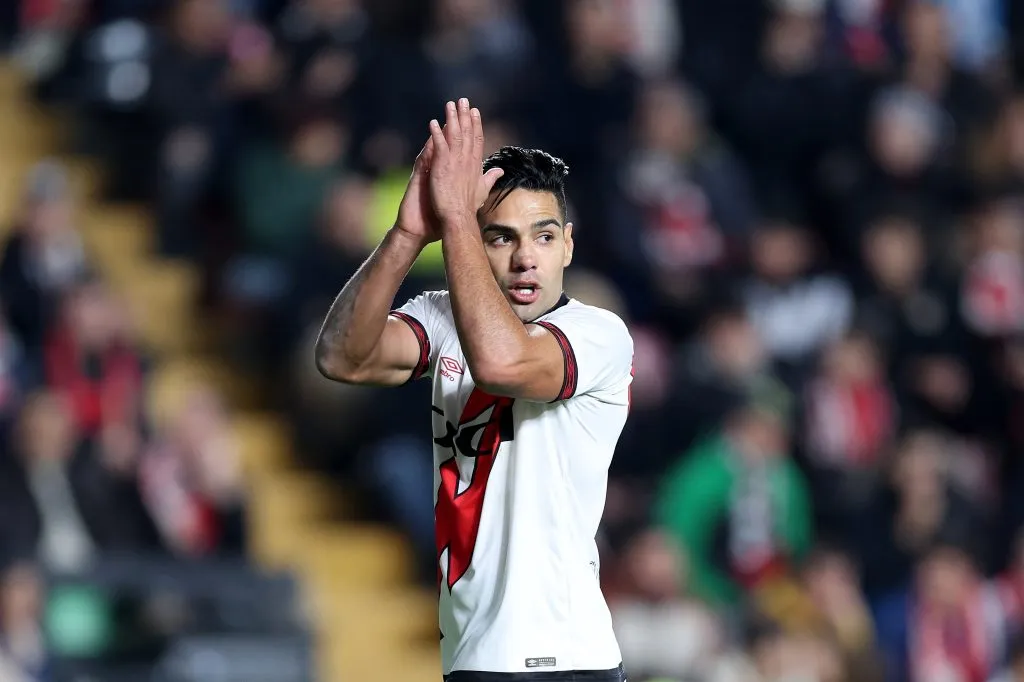 Radamel Falcao con el Rayo Vallecano / Getty