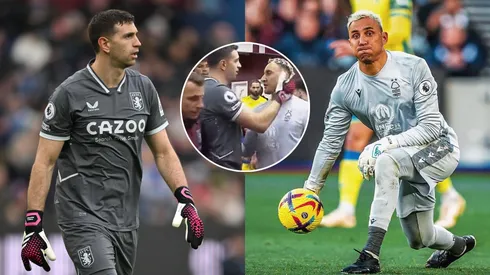 El emotivo encuentro entre Keylor Navas y Dibu Martínez.