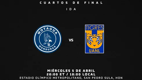 Motagua vs. Tigres UANL: el favorito de las casas de apuestas para la ida de los cuartos de final de la Concachampions 2023