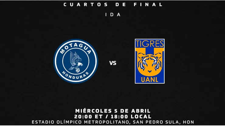 Motagua vs. Tigres UANL: el favorito de las casas de apuestas para la ida de los cuartos de final de la Concachampions 2023