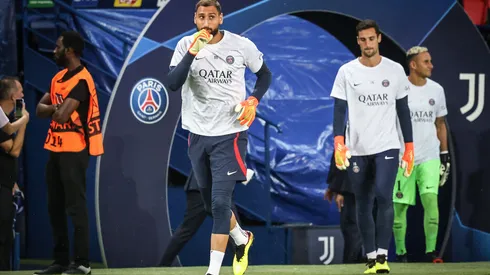 Sports Parc des princes (Paris XVIe), le 06 septembre 2022 Paris Saint Germain-Juventus de Turin Ligue des champions Gianluigi Donnarumma, Sergio Rico, Keylor Navas Photo LP / Fred Dugit
