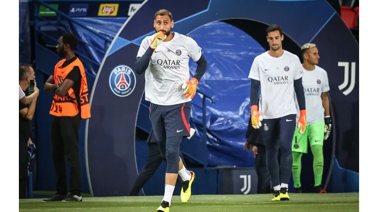 Sports Parc des princes (Paris XVIe), le 06 septembre 2022 Paris Saint Germain-Juventus de Turin Ligue des champions Gianluigi Donnarumma, Sergio Rico, Keylor Navas Photo LP / Fred Dugit